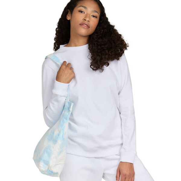 USA Made Cloud Tie-Dye Large Canvas Shopper Tote Bag Thumbnail