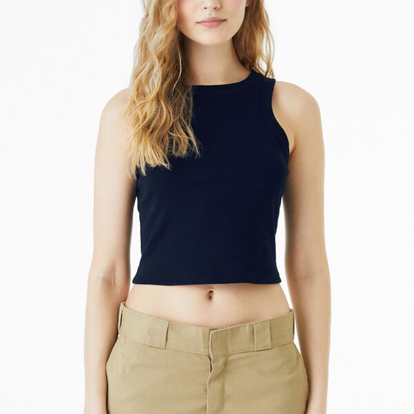 Women's Micro Rib Racer Tank Thumbnail