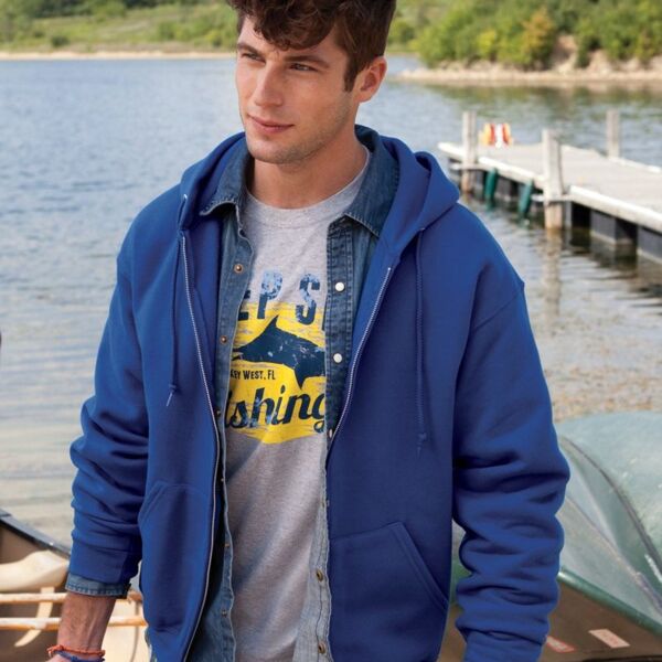 Super Sweats NuBlend® Full-Zip Hooded Sweatshirt Thumbnail